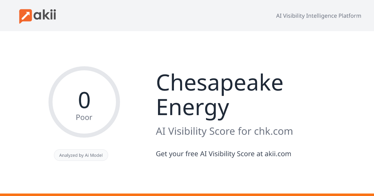 Chesapeake Energy AI Visibility Score