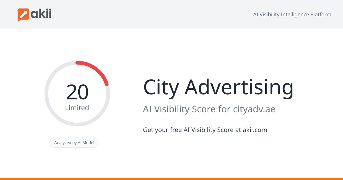 City Advertising AI Visibility Score