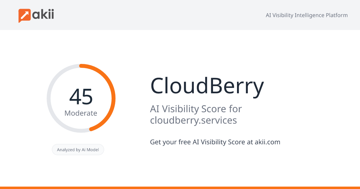 CloudBerry AI Visibility Score
