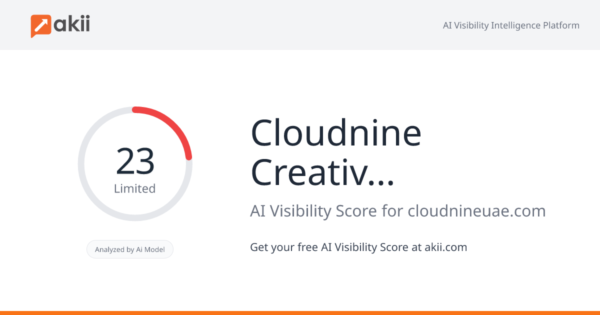 Cloudnine Creative Solutions AI Visibility Score