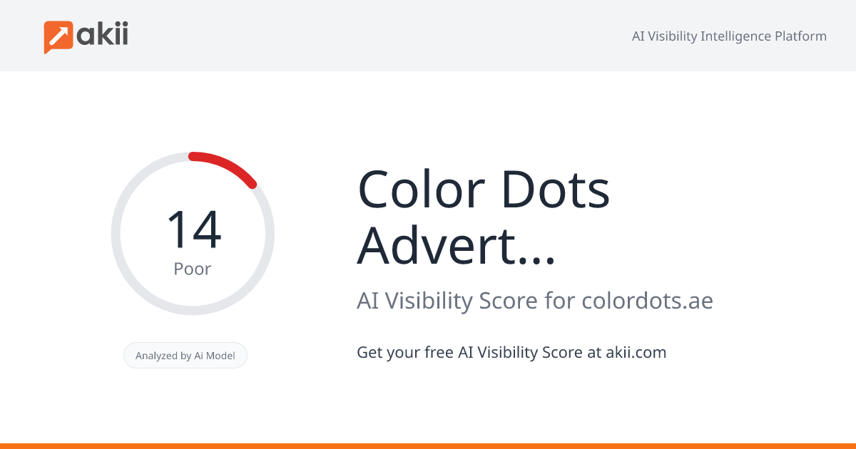 Color Dots Advertising LLC AI Visibility Score