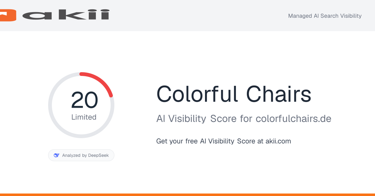 Colorful Chairs AI Visibility Score preview
