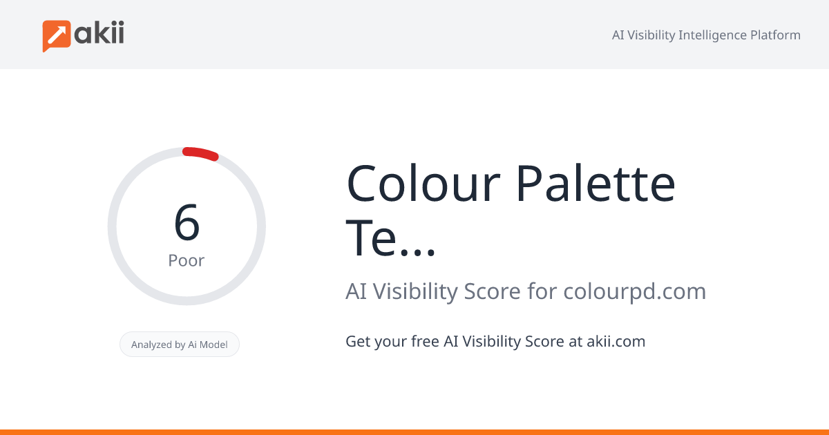 Colour Palette Technical Services LLC AI Visibility Score