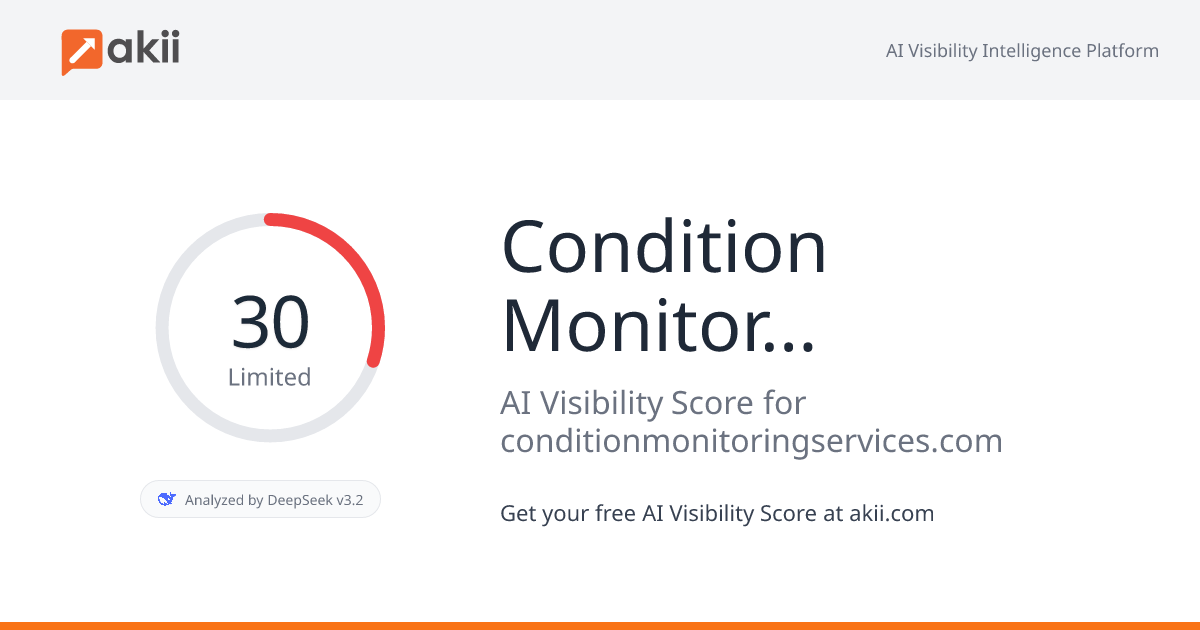 Condition Monitoring Services LLC AI Visibility Score