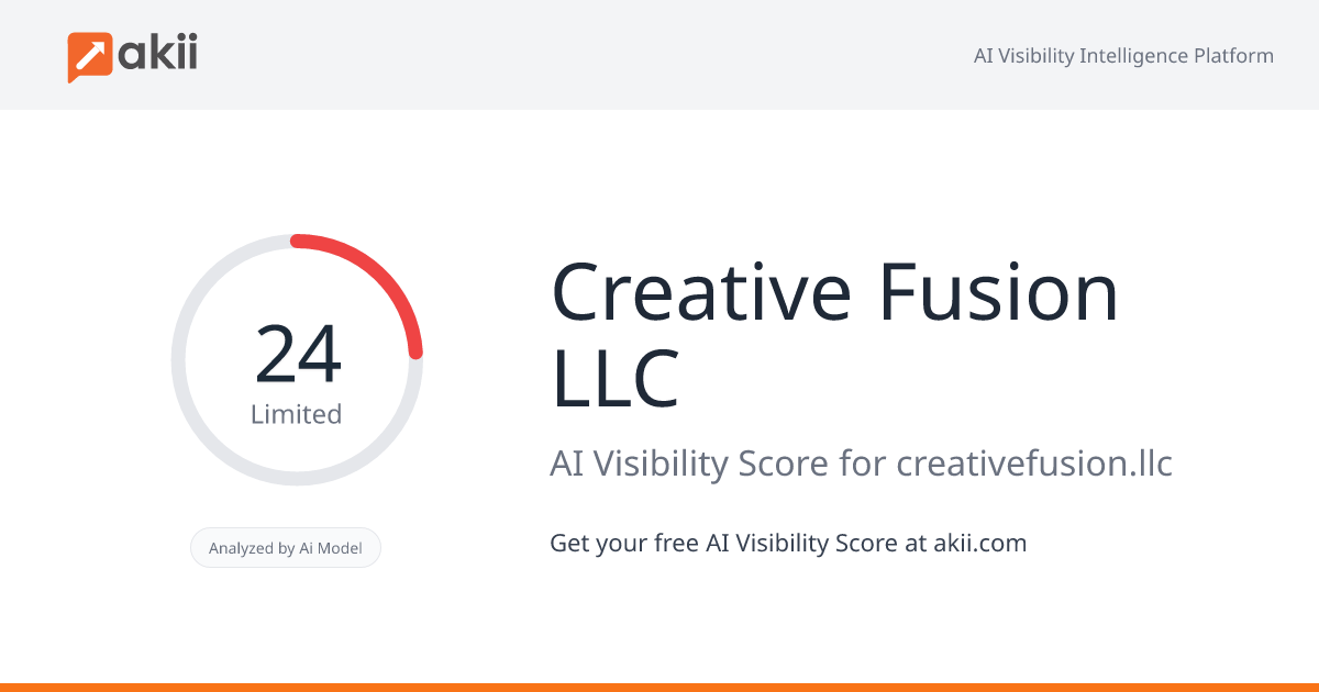 Creative Fusion LLC AI Visibility Score