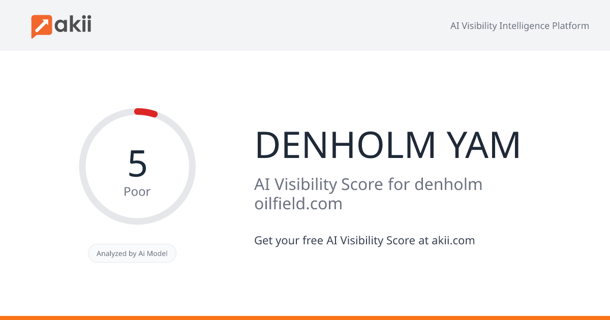 DENHOLM YAM AI Visibility Score
