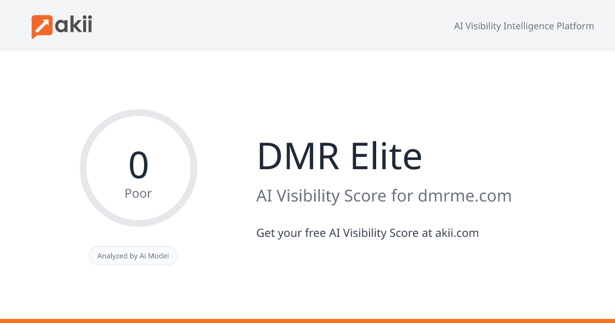 DMR Elite AI Visibility Score