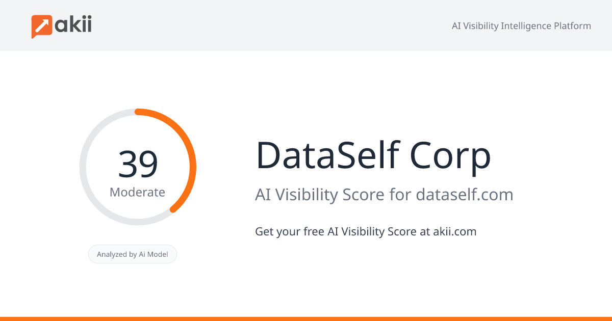 DataSelf Corp AI Visibility Score