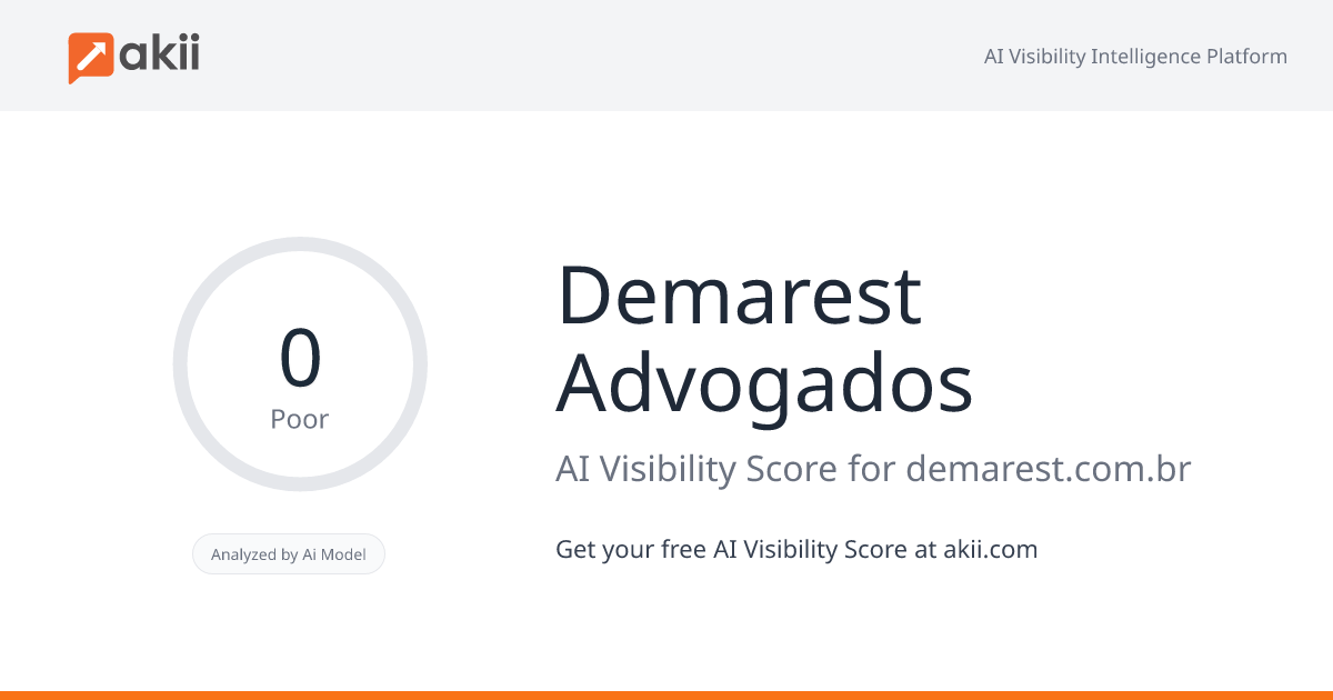 Demarest Advogados AI Visibility Score