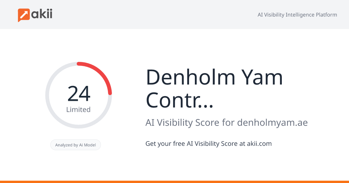 Denholm Yam Contracting Company LLC AI Visibility Score