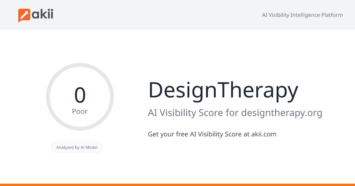 DesignTherapy AI Visibility Score