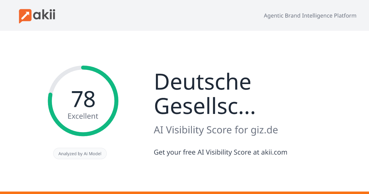 Deutsche Gesellschaft für Internationale Zusammenarbeit (GIZ) GmbH AI Visibility Score