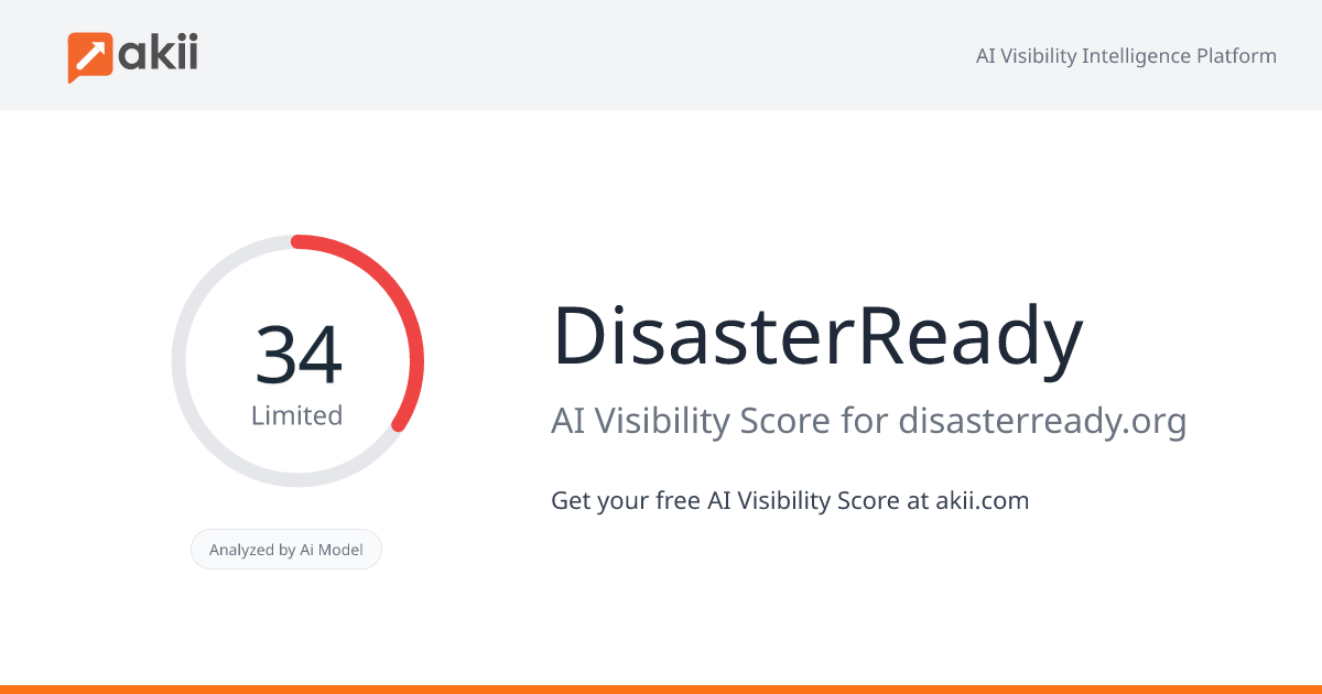 DisasterReady AI Visibility Score
