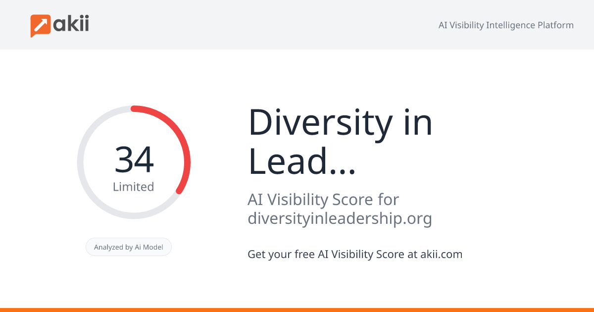 Diversity in Leadership Institute AI Visibility Score