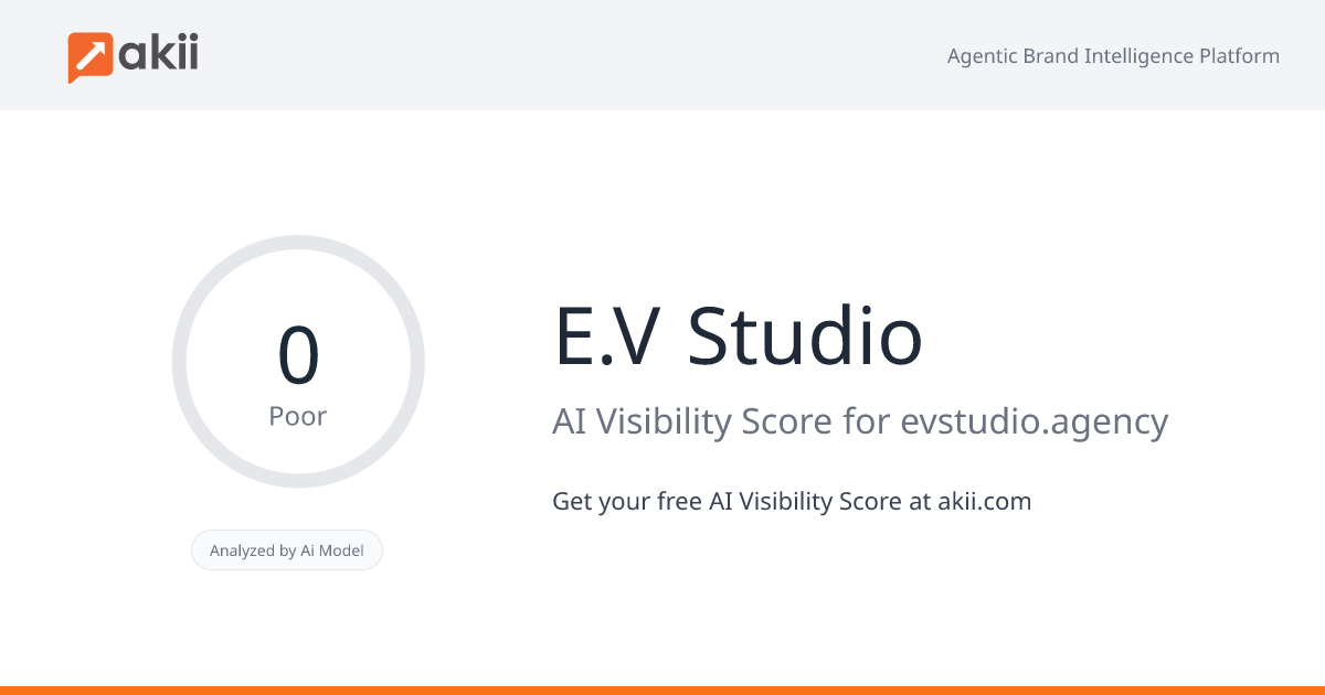 E.V Studio AI Visibility Score