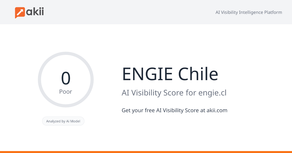 ENGIE Chile AI Visibility Score
