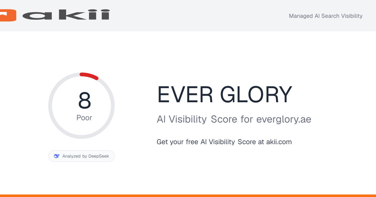 EVER GLORY AI Visibility Score preview