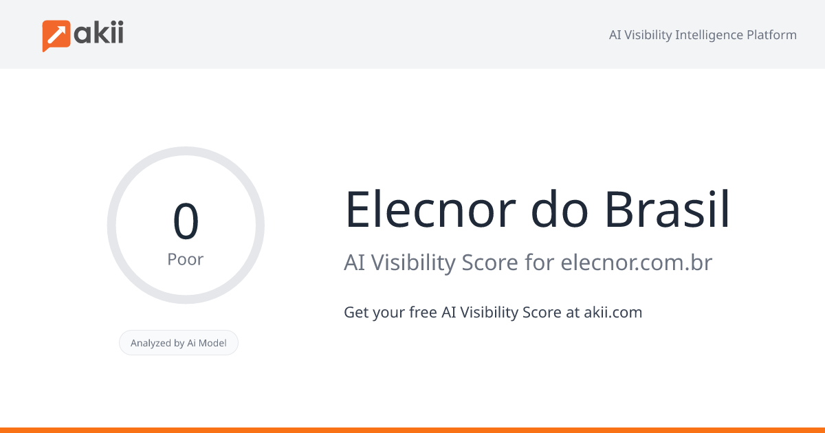 Elecnor do Brasil AI Visibility Score