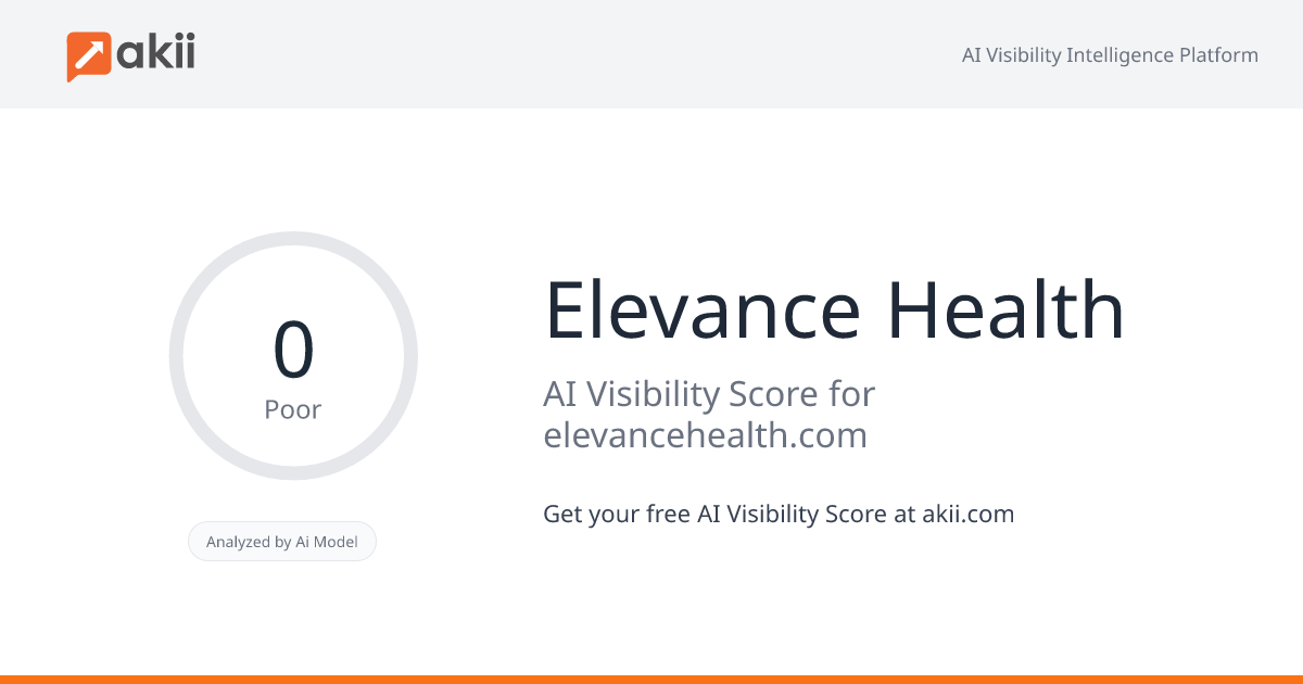 Elevance Health AI Visibility Score