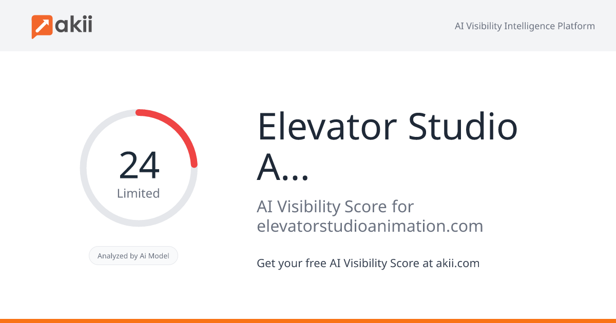 Elevator Studio Animation AI Visibility Score
