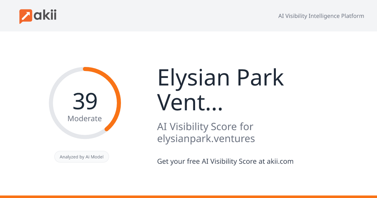 Elysian Park Ventures AI Visibility Score