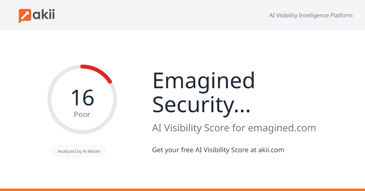 Emagined Security a Neovera Company AI Visibility Score