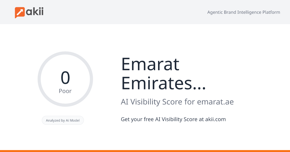 Emarat - Emirates Petroleum Company P.J.S.C AI Visibility Score
