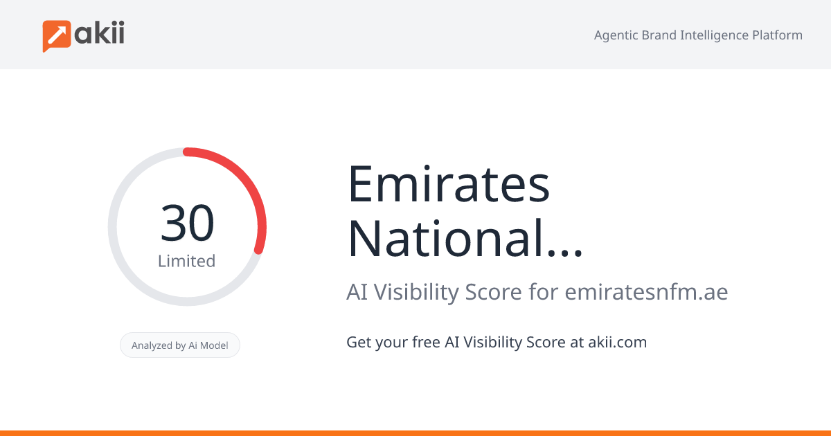 Emirates National Facilities Management LLC AI Visibility Score