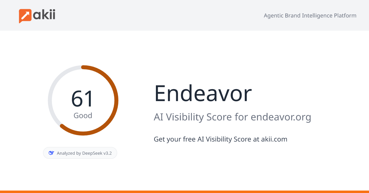 Endeavor AI Visibility Score