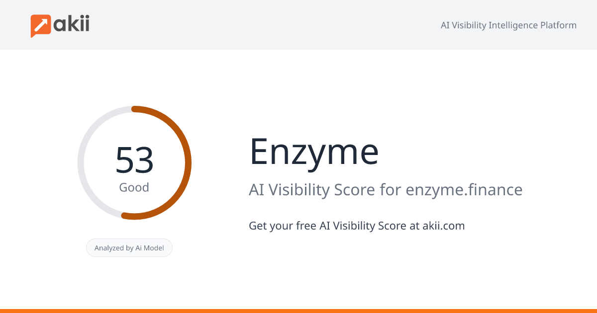 Enzyme AI Visibility Score