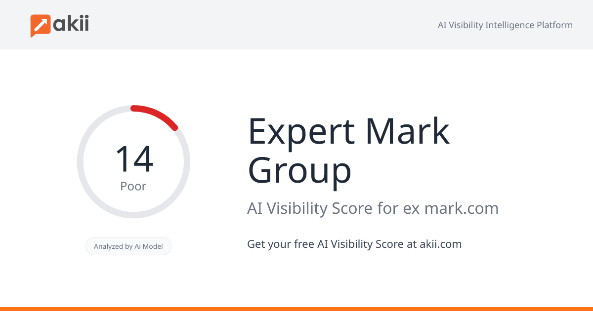 Expert Mark Group AI Visibility Score