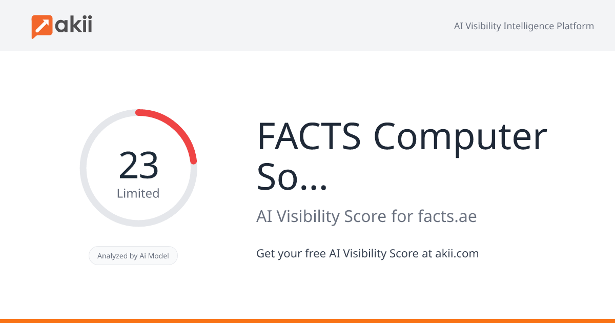 FACTS Computer Software House L.L.C AI Visibility Score