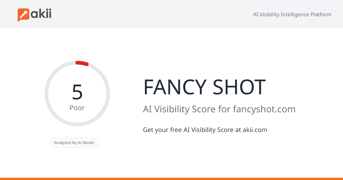 FANCY SHOT AI Visibility Score