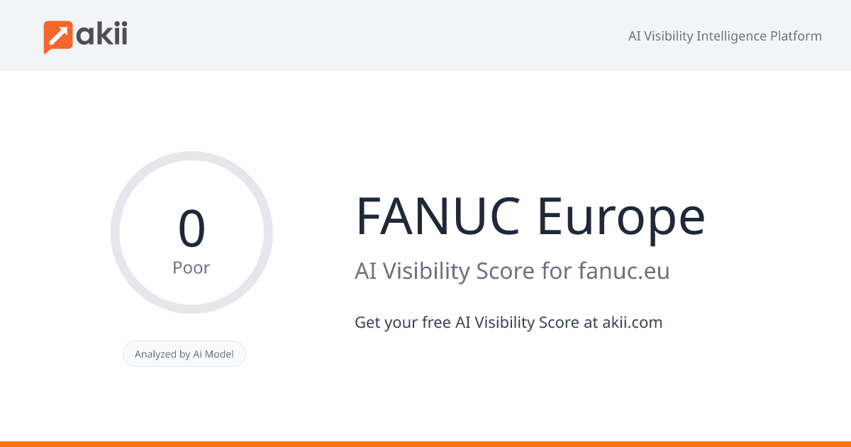 FANUC Europe AI Visibility Score