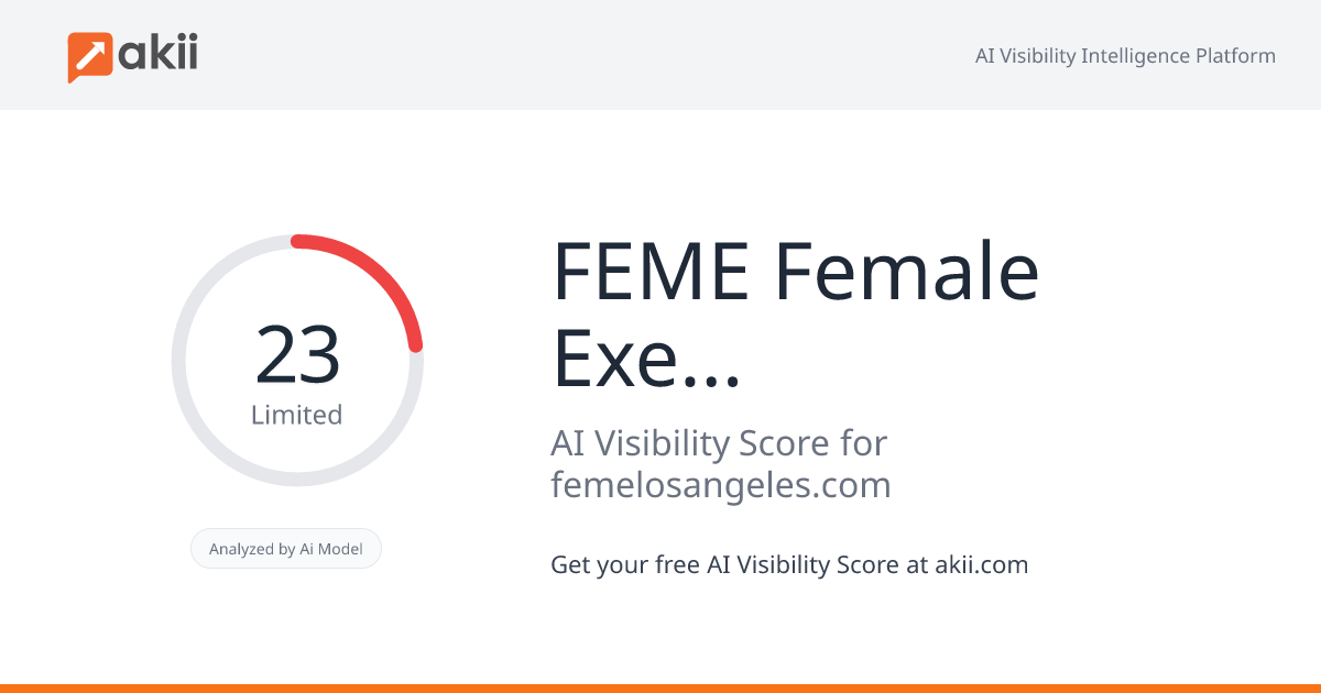FEME - Female Executives in Media & Entertainment AI Visibility Score
