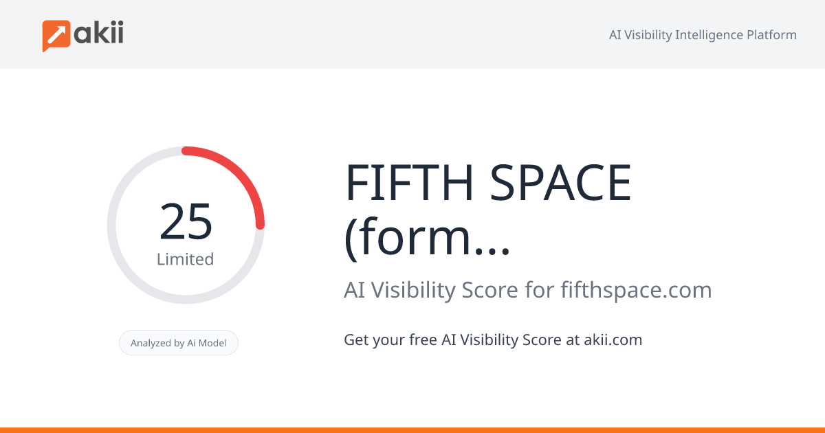 FIFTH SPACE (formerly Associate Capital) AI Visibility Score