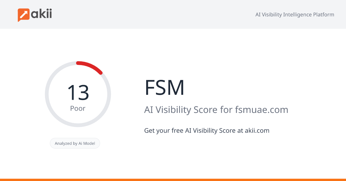 FSM AI Visibility Score