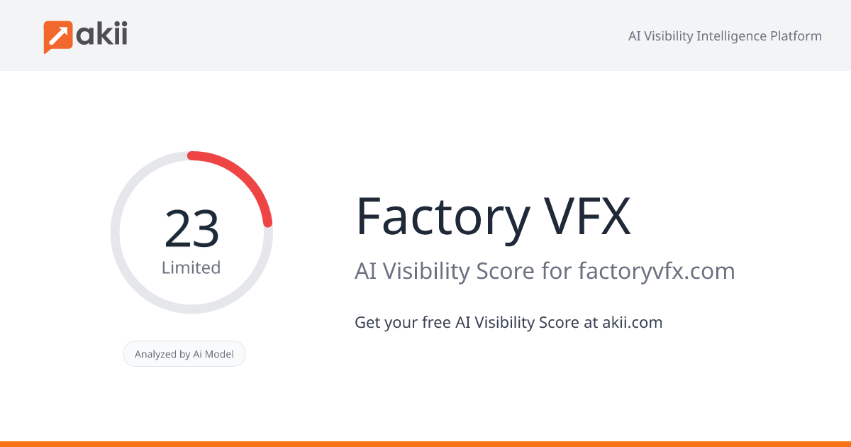 Factory VFX AI Visibility Score