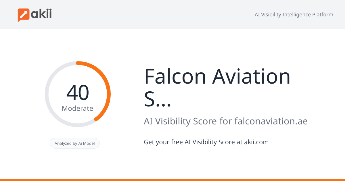Falcon Aviation Services AI Visibility Score