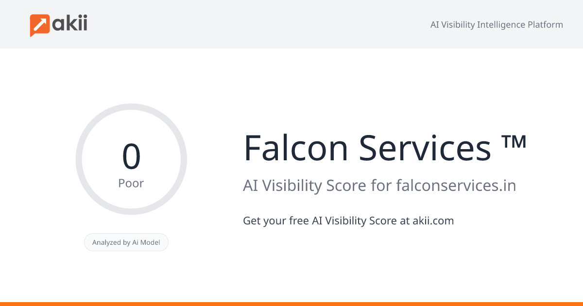 Falcon Services ™ AI Visibility Score