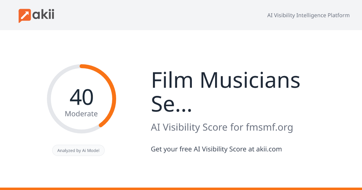 Film Musicians Secondary Markets Fund AI Visibility Score