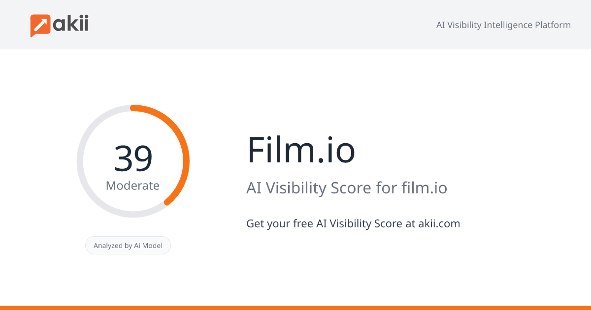 Film.io AI Visibility Score