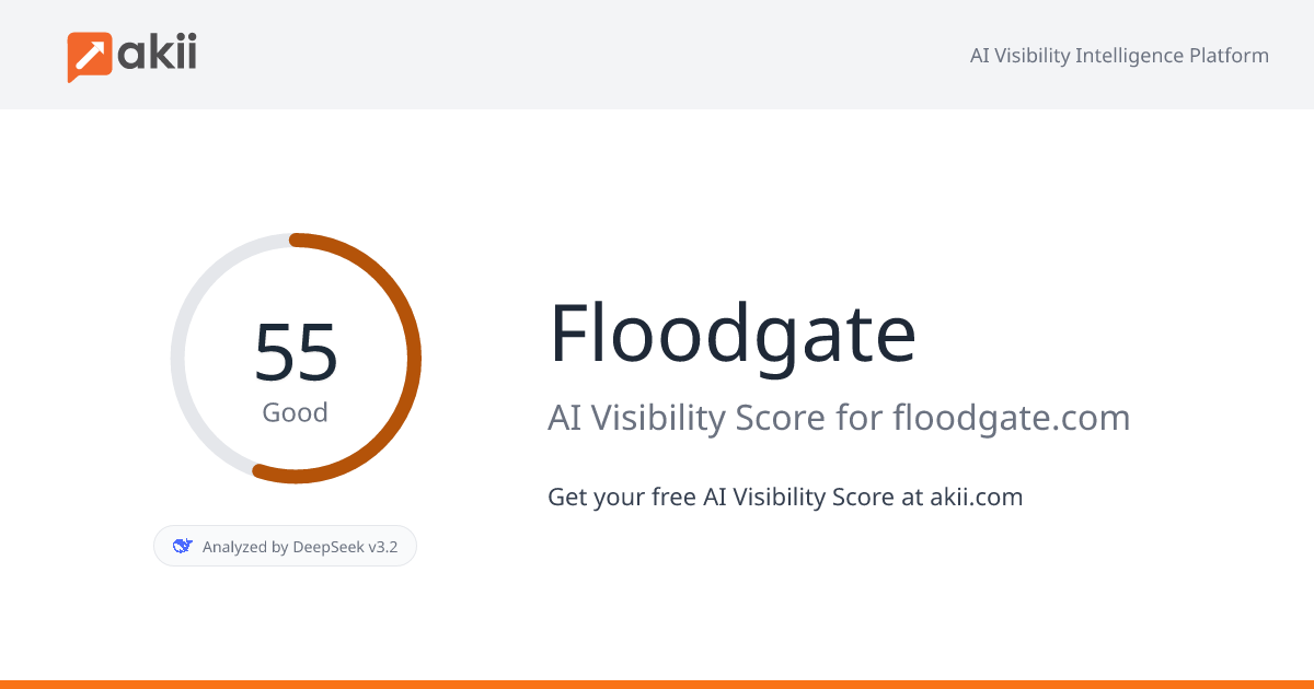 Floodgate AI Visibility Score