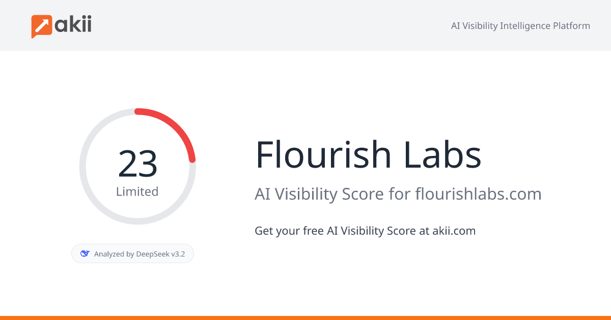 Flourish Labs AI Visibility Score