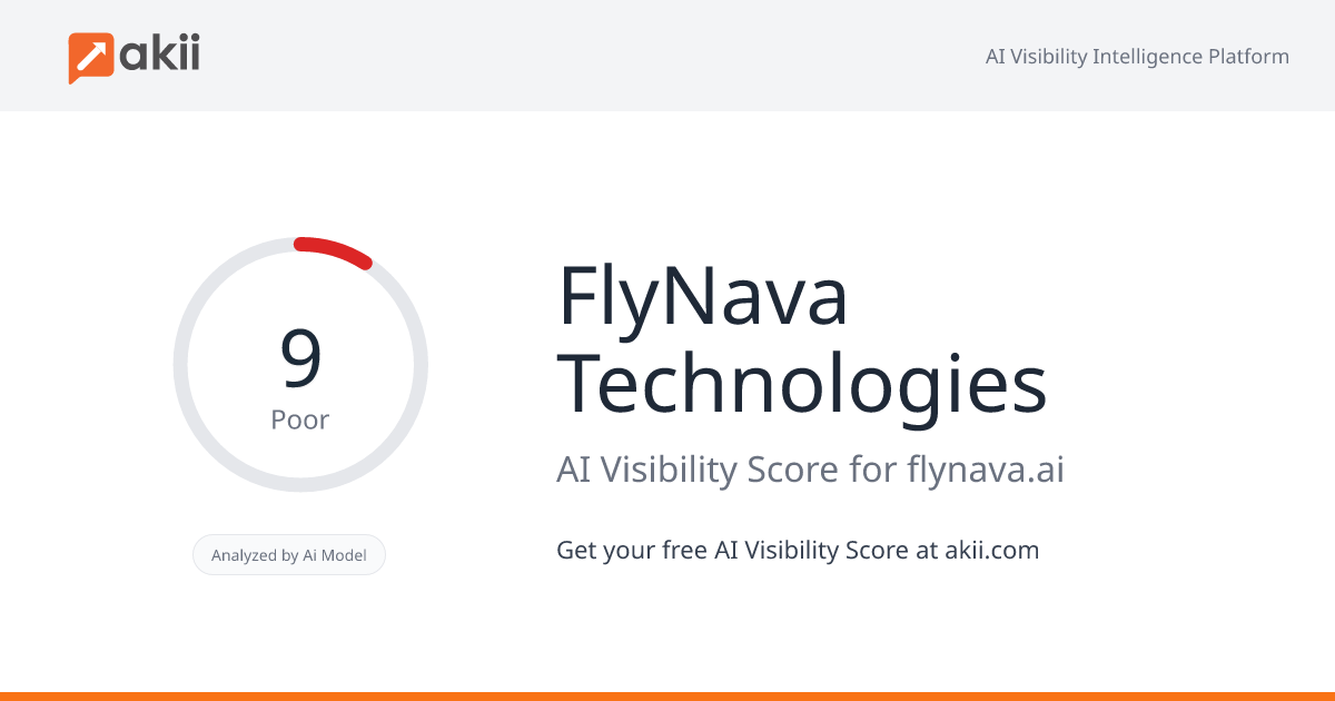 FlyNava Technologies AI Visibility Score