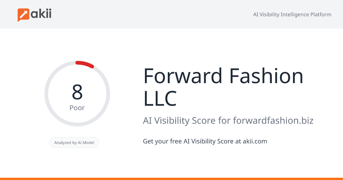 Forward Fashion LLC AI Visibility Score