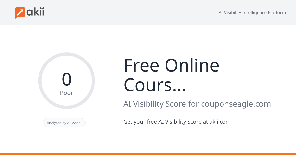 Free Online Courses With Printable Certificates AI Visibility Score