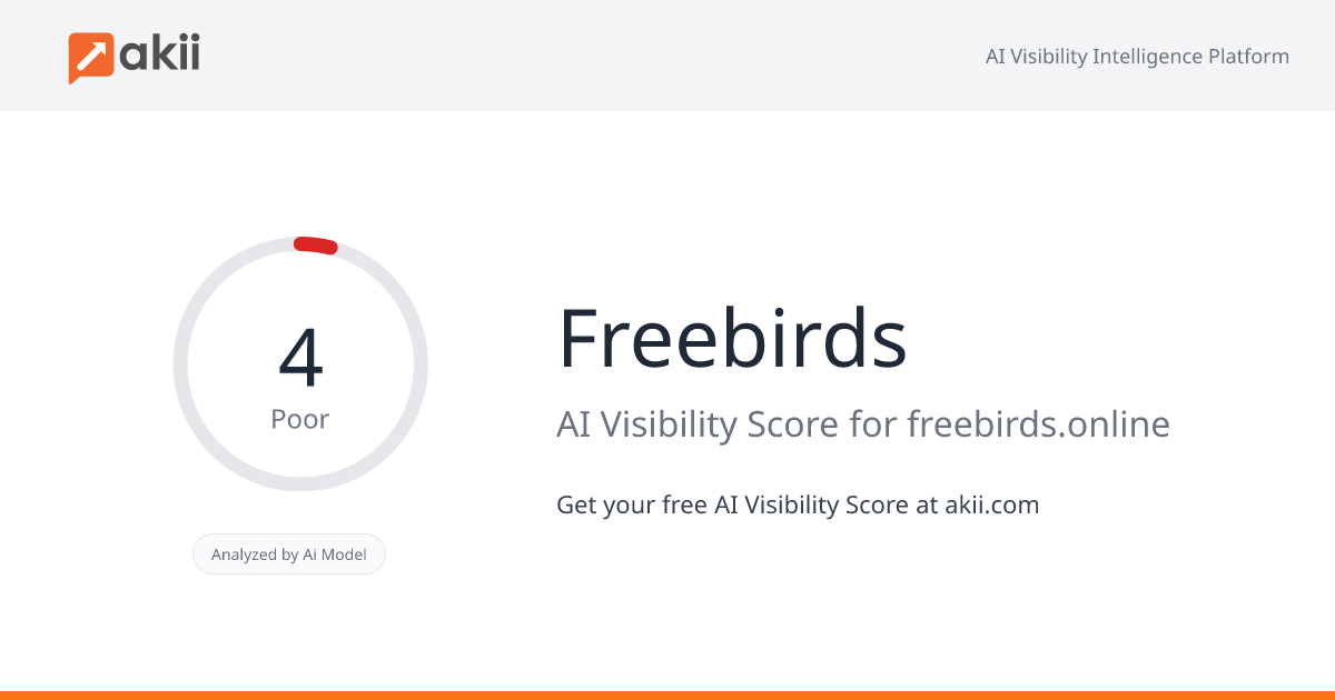 Freebirds AI Visibility Score
