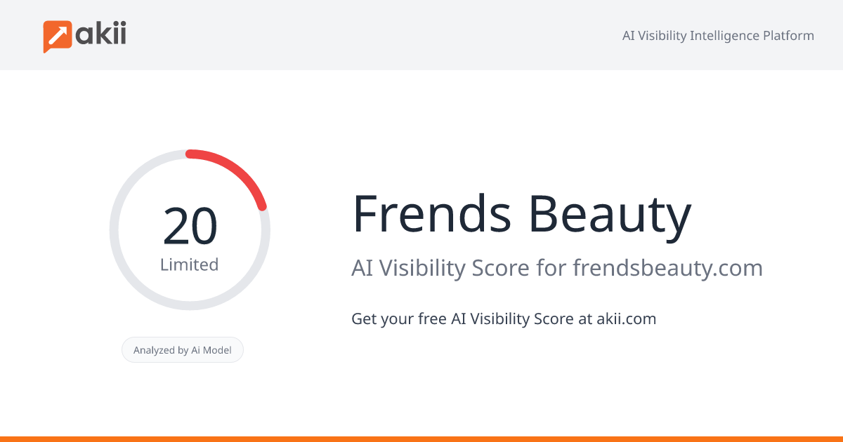 Frends Beauty AI Visibility Score