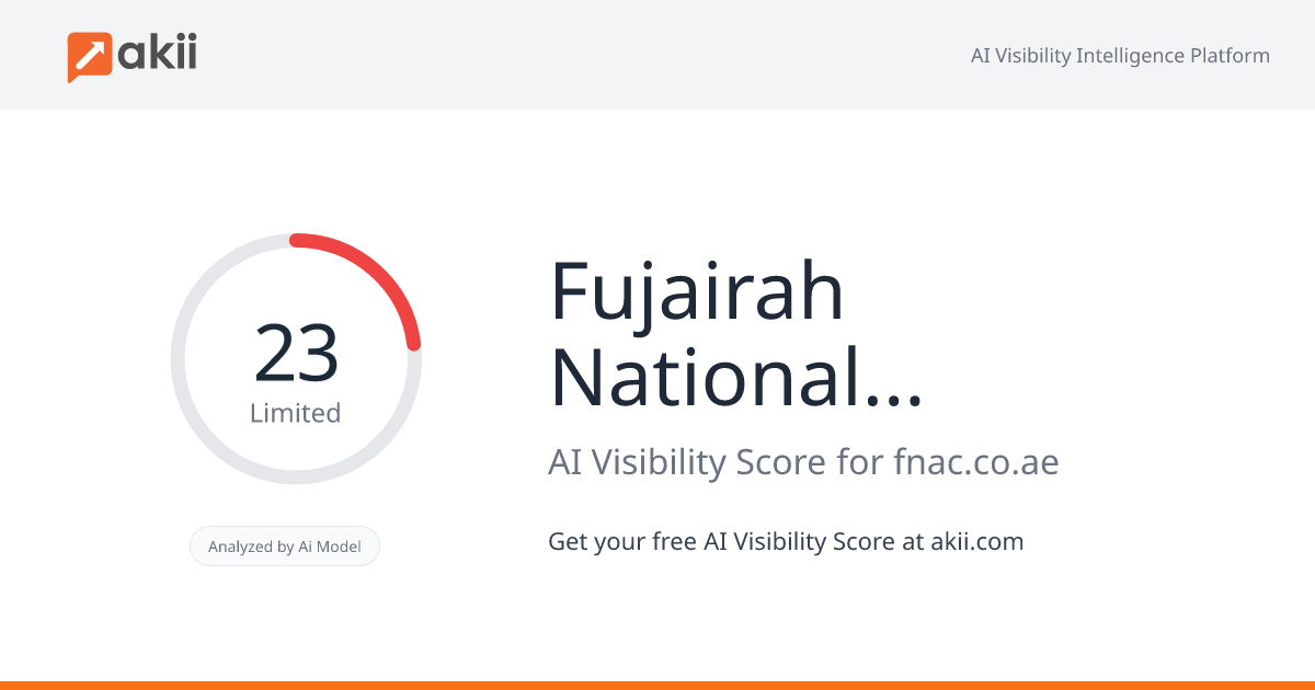Fujairah National Advertising Company AI Visibility Score